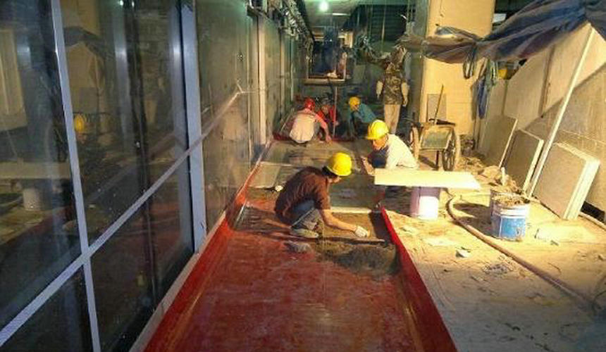 絕緣層施工工序流程